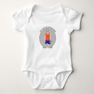 Body Para Bebê Meu Papai é Mais Forte que o Seu