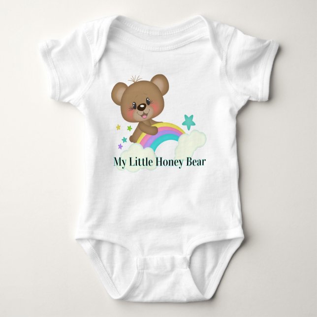 Body Para Bebê Meu Pequeno Urso De Amor (Frente)