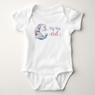 Body Para Bebê ⭐ Meu Primeiro Bebê Eid Romper - Bonito E Confortá