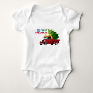 Body Para Bebê Meu primeiro biquinho de Natal