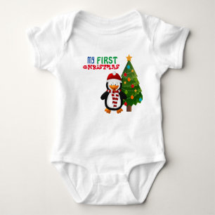 Body Para Bebê Meu primeiro biquinho de Natal