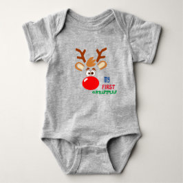 Body Para Bebê Meu primeiro biquinho de Natal