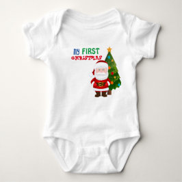 Body Para Bebê Meu primeiro biquinho de Natal