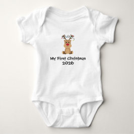 Body Para Bebê Meu Primeiro Bodysuit de Natal