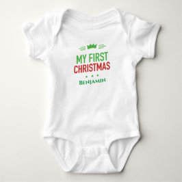 Body Para Bebê Meu Primeiro Bodysuit de Natal para Bebê