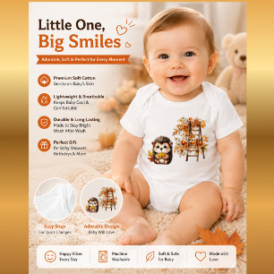 Body Para Bebê Meu Primeiro Conjunto de Outono Bodysuit deouriç