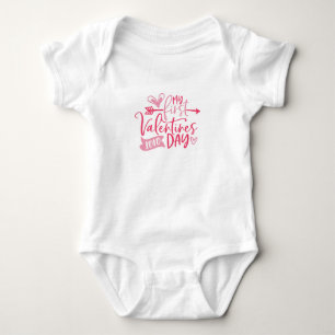 Body Para Bebê Meu primeiro Dia de os namorados
