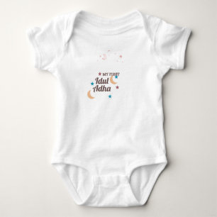 Body Para Bebê Meu Primeiro Eid Al Adha Bodysuit de Bebê -Recém-N