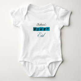 Body Para Bebê Meu Primeiro Eid Bodysuit Islâmico para Bebê - Per