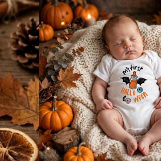 Body Para Bebê Meu Primeiro Halloween Baby Bodysuit |Cute Spooky