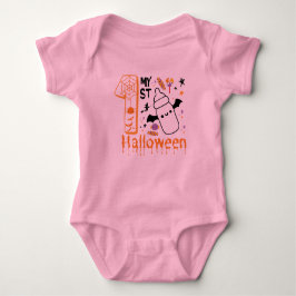 Body Para Bebê Meu Primeiro Halloween Bonito Divertido