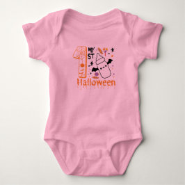 Body Para Bebê Meu Primeiro Halloween Fofo e Divertido