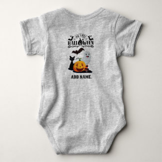 Body Para Bebê Meu Primeiro Halloween Toddler Personalizado