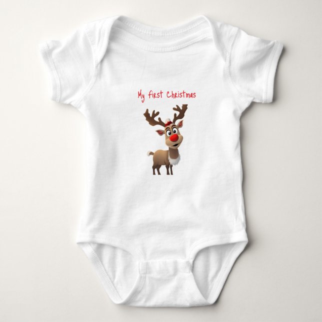 Body Para Bebê Meu Primeiro Natal -  (Frente)