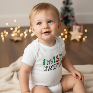 Body Para Bebê Meu Primeiro Natal