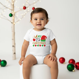 Body Para Bebê Meu Primeiro Natal