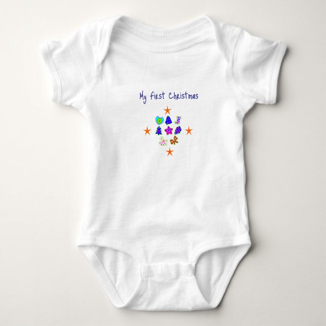 Body Para Bebê Meu Primeiro Natal -  (Frente)