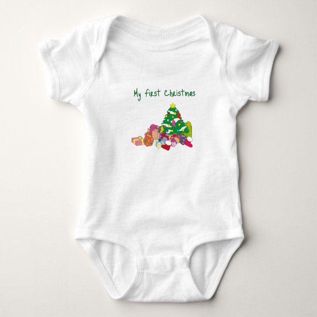 Body Para Bebê Meu Primeiro Natal -  (Frente)