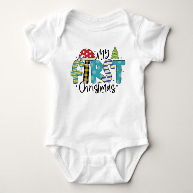 Body Para Bebê Meu primeiro Natal (Frente)