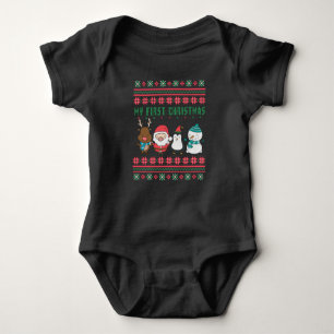 Body Para Bebê Meu Primeiro Natal Feio