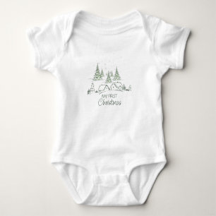 Body Para Bebê Meu primeiro Natal personalizado