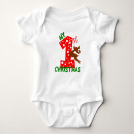 Body Para Bebê Meu primeiro neném-de-Natal unisex