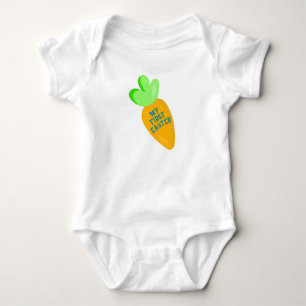 Body Para Bebê Meu Primeiro Páscoa Bodysuit Branco de Bebê Menino