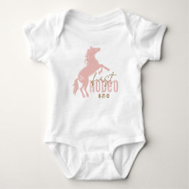 Body Para Bebê Meu Primeiro Rodeio Baby Bodysuit – Rosa Western 1