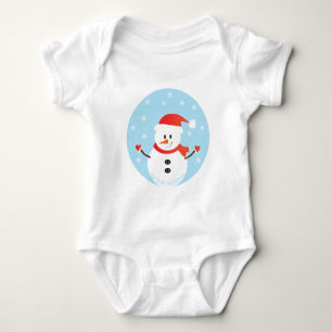 Body Para Bebê Meu Primeiro Snowman De Natal