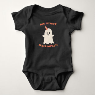 Body Para Bebê Meu Primeiro Traje de Halloween Bebê Menino Menina