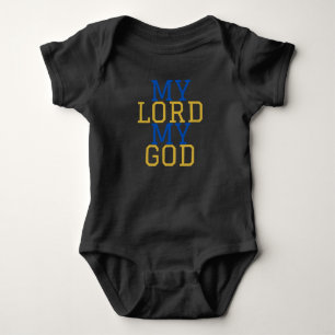Body Para Bebê Meu Senhor Meu Deus, Unisex Bíblico