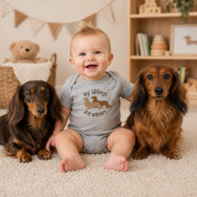 Meus irmãos são Dachshunds de pelo longo