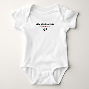 Body Para Bebê Meus padrinhos me amam Padrinhos Bebê, Padrinhos 