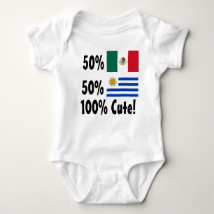 Body Para Bebê Mexicano 100% do Uruguayan 50% de 50% bonito