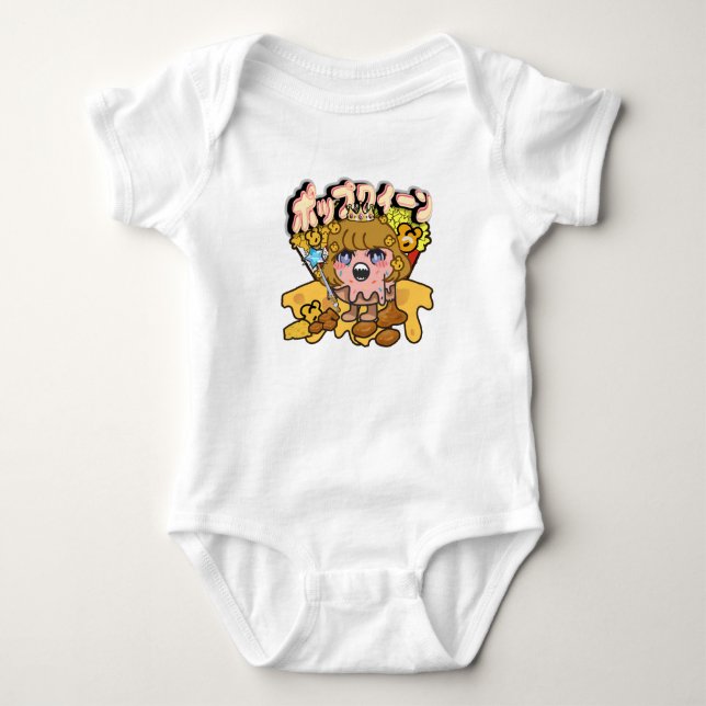 Body Para Bebê Mikitiez popqueen popcorn moivenight cinema (Frente)