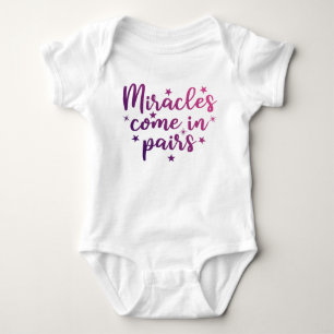Body Para Bebê Milagres Entram Pairs Twin Baby