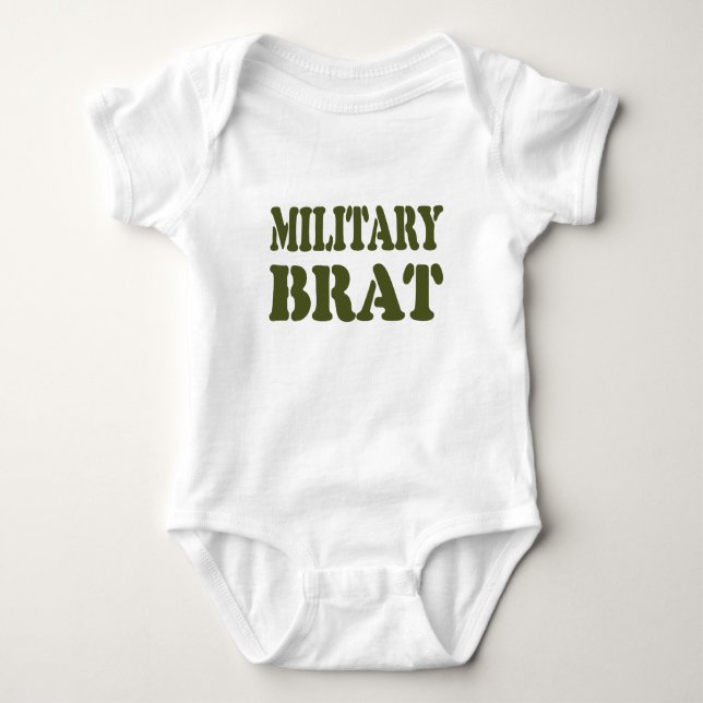 BODY PARA BEBÊ MILITAR BRAT (Frente)