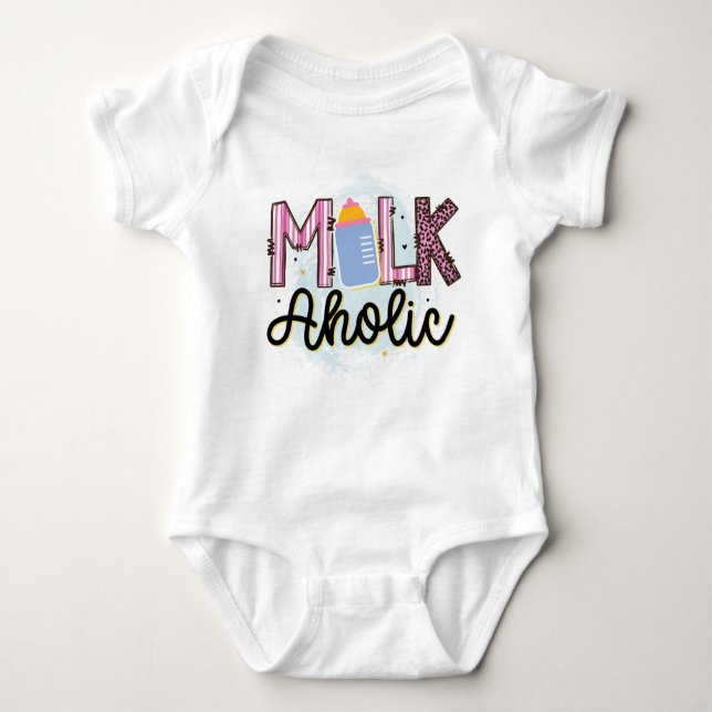 Body Para Bebê MILK Aholic (Frente)