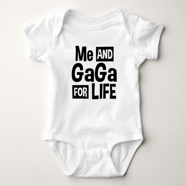 Body Para Bebê Mim e GaGa para a vida (Frente)