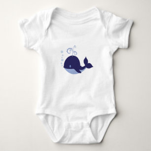 Body Para Bebê Minha Baleia Azul