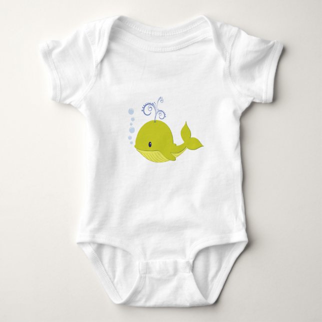 Body Para Bebê Minha Baleia Verde (Frente)