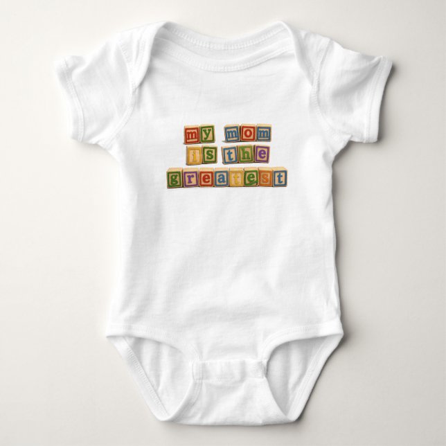 Body Para Bebê “Minha Mãe É a Melhor” Bebê (Frente)