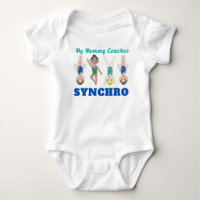 Minha Mamãe Coaches Synchro Synchrony Swimmer Girl