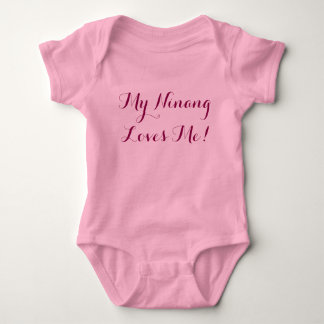 Body Para Bebê Minha ninang me ama!
