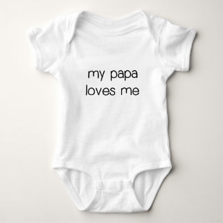 Body Para Bebê Minha papá ama-me