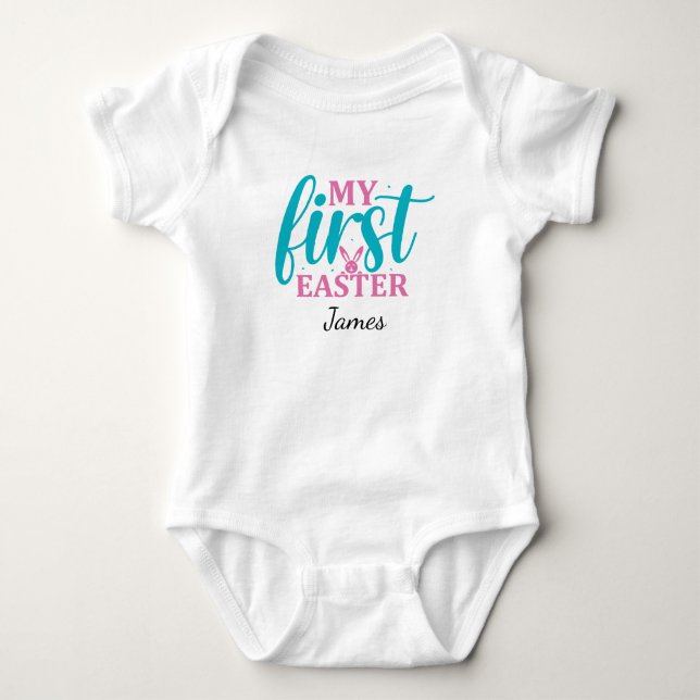Body Para Bebê Minha primeira Páscoa (Frente)