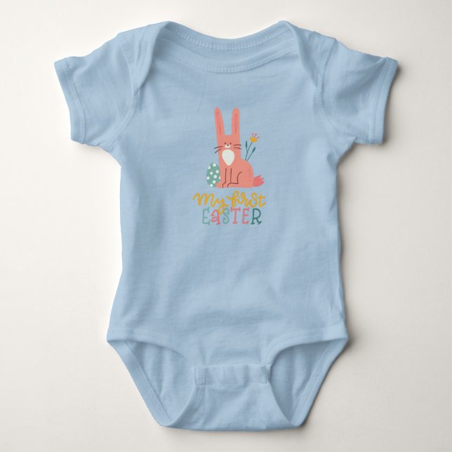 Body Para Bebê Minha Primeira Páscoa (Frente)