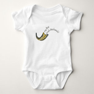 Body Para Bebê Minha primeira roupa de bebê Rosh Hashanah Shfar