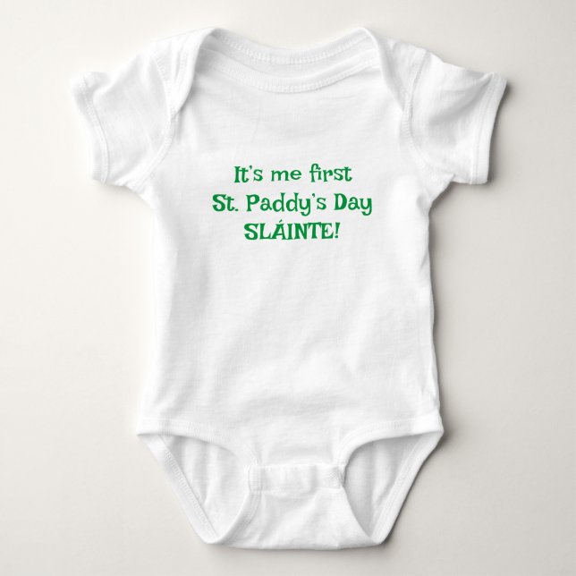 Body Para Bebê Minha primeira Rua. Roupa de cachorro (Frente)