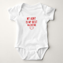 Body Para Bebê Minha Tia é meu melhor valentim,Valentine Baby